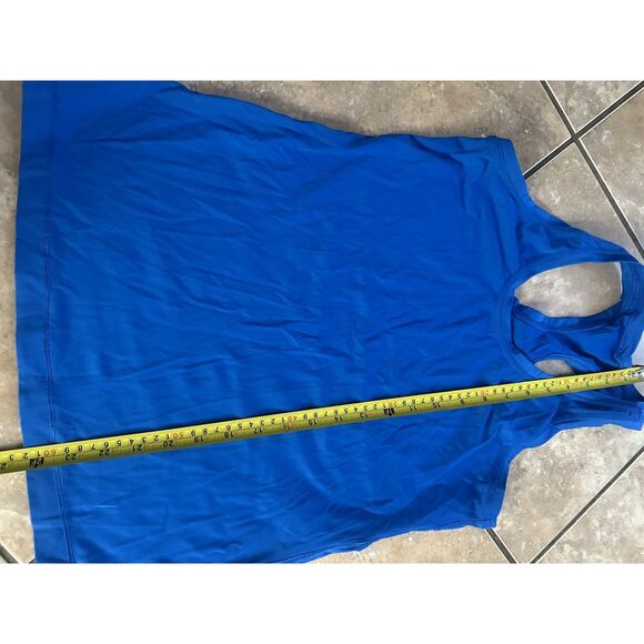 Gottex M Basic Active Tank Top Blue Wicking Stretch - Picture 2 of 4